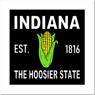 Indiana The Hoosier State Corn Posters and Art